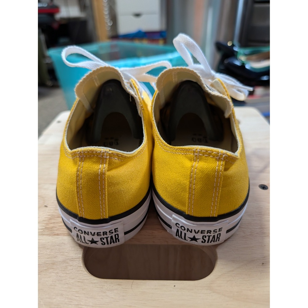 Converse Chuck Taylor All Star Low Top Yellow Canvas Sneakers Mens 8 Ws 10 - Picture 4 of 5